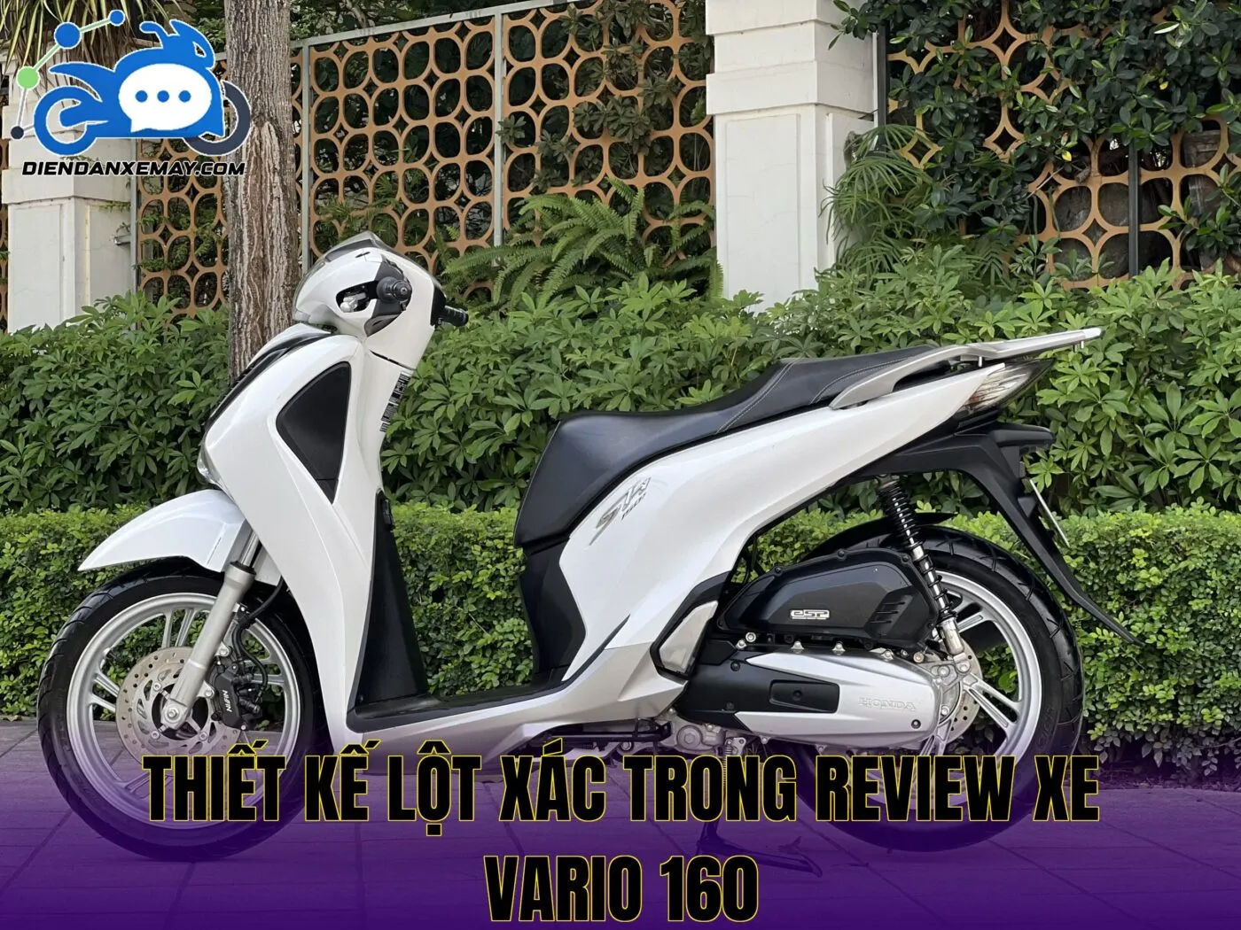 Thiết kế lột xác trong review xe vario 160