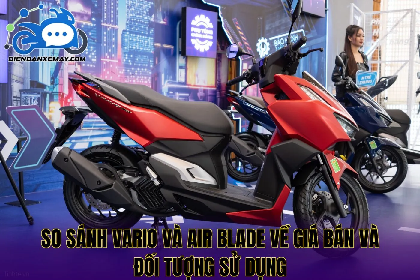 So sánh Vario và Air Blade về giá bán và đối tượng sử dụng