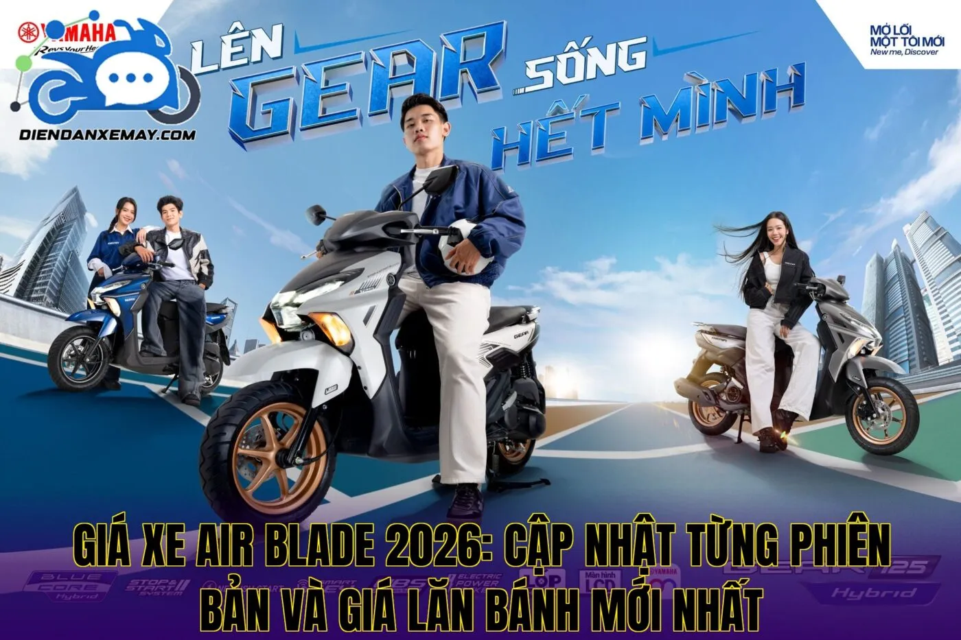 Giá xe Air Blade 2026: cập nhật từng phiên bản và giá lăn bánh mới nhất