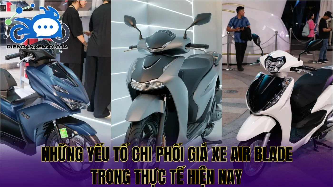 Những yếu tố chi phối giá xe Air Blade trong thực tế hiện nay
