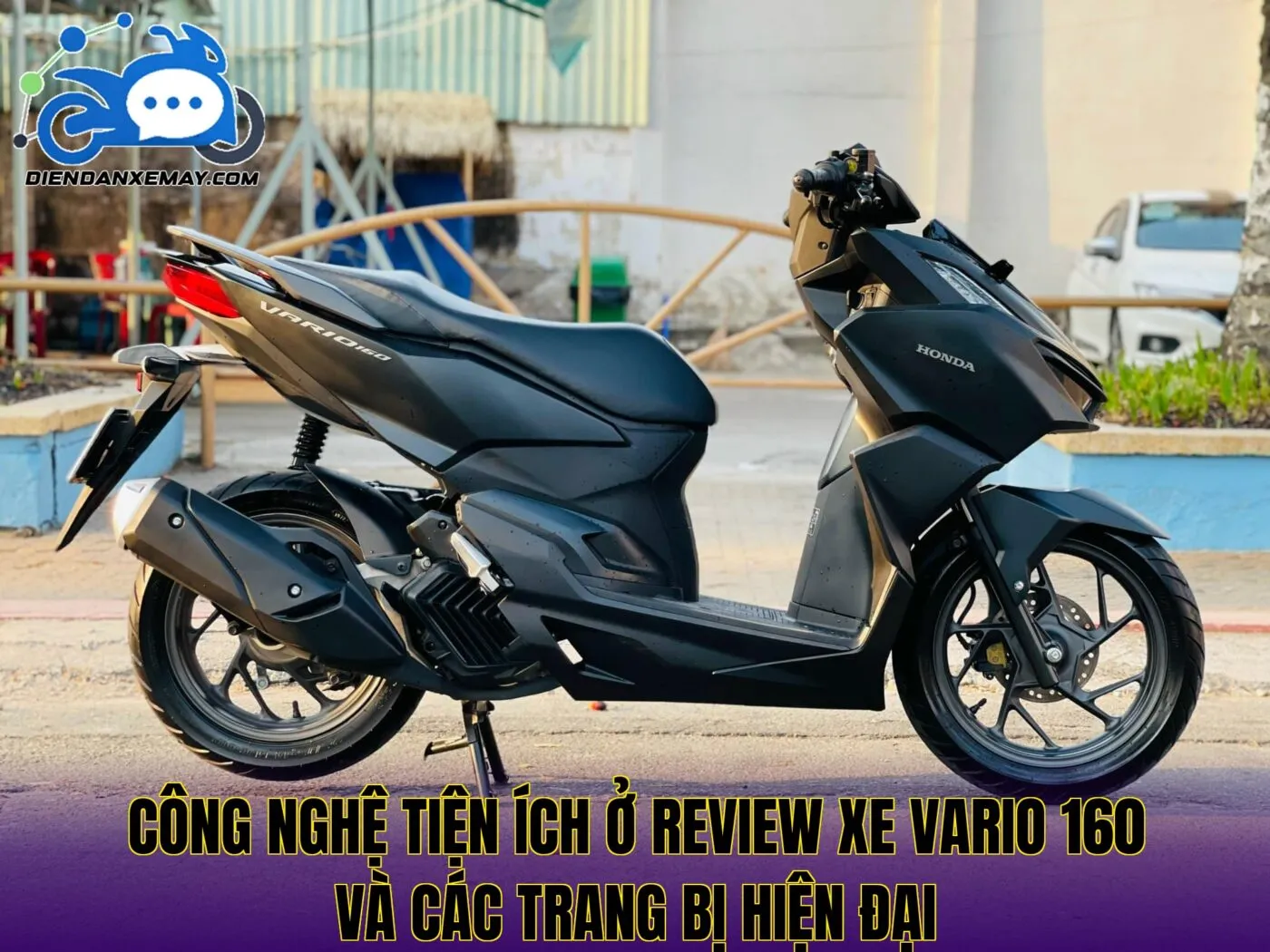 Công nghệ tiện ích ở review xe Vario 160 và các trang bị hiện đại