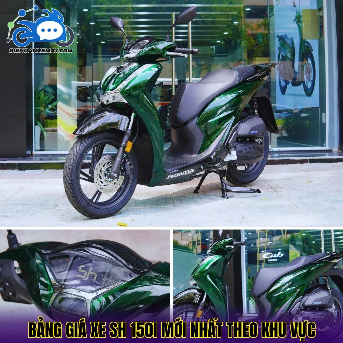 Bảng giá xe sh 150i mới nhất theo khu vực