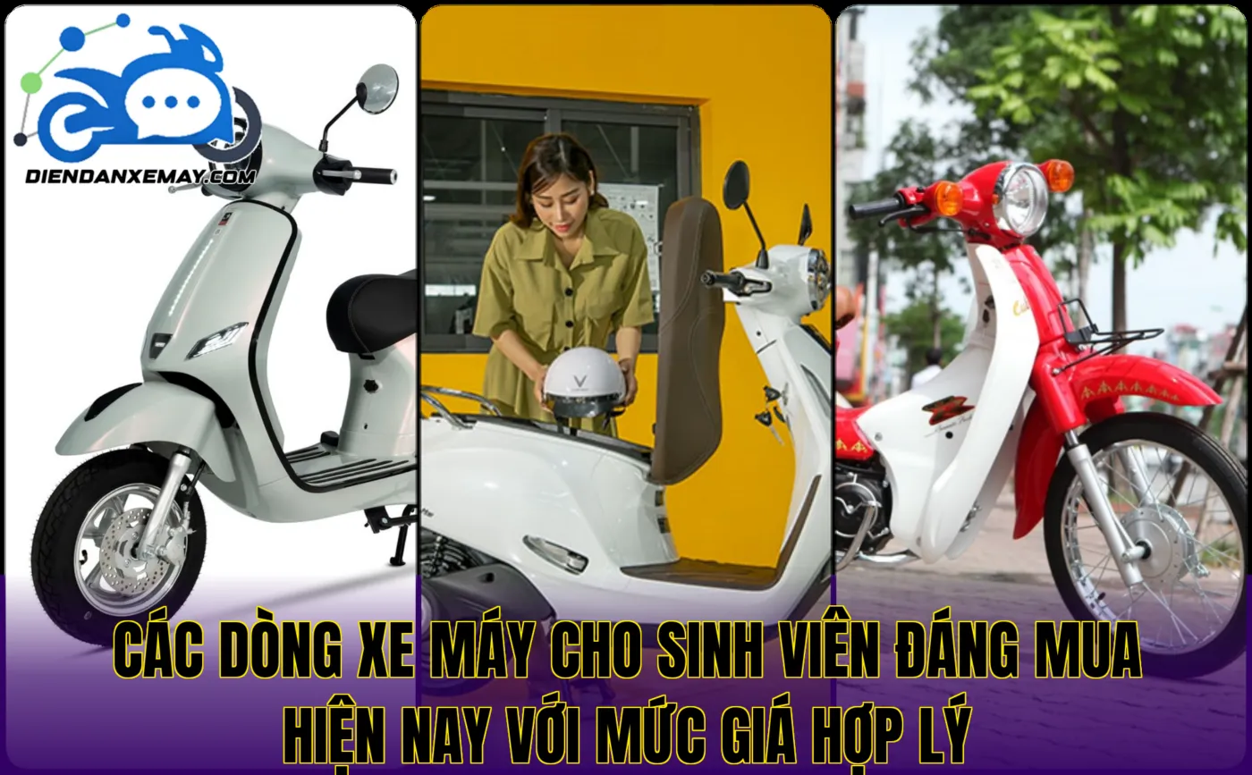Các dòng xe máy cho sinh viên đáng mua hiện nay với mức giá hợp lý
