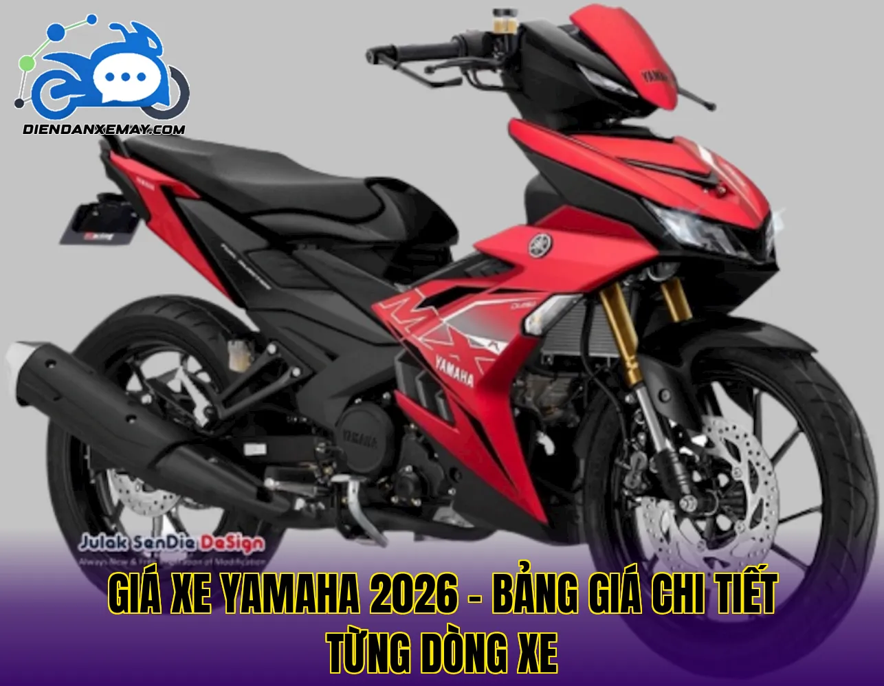 Giá Xe Yamaha 2026 – Bảng Giá Chi Tiết Từng Dòng Xe