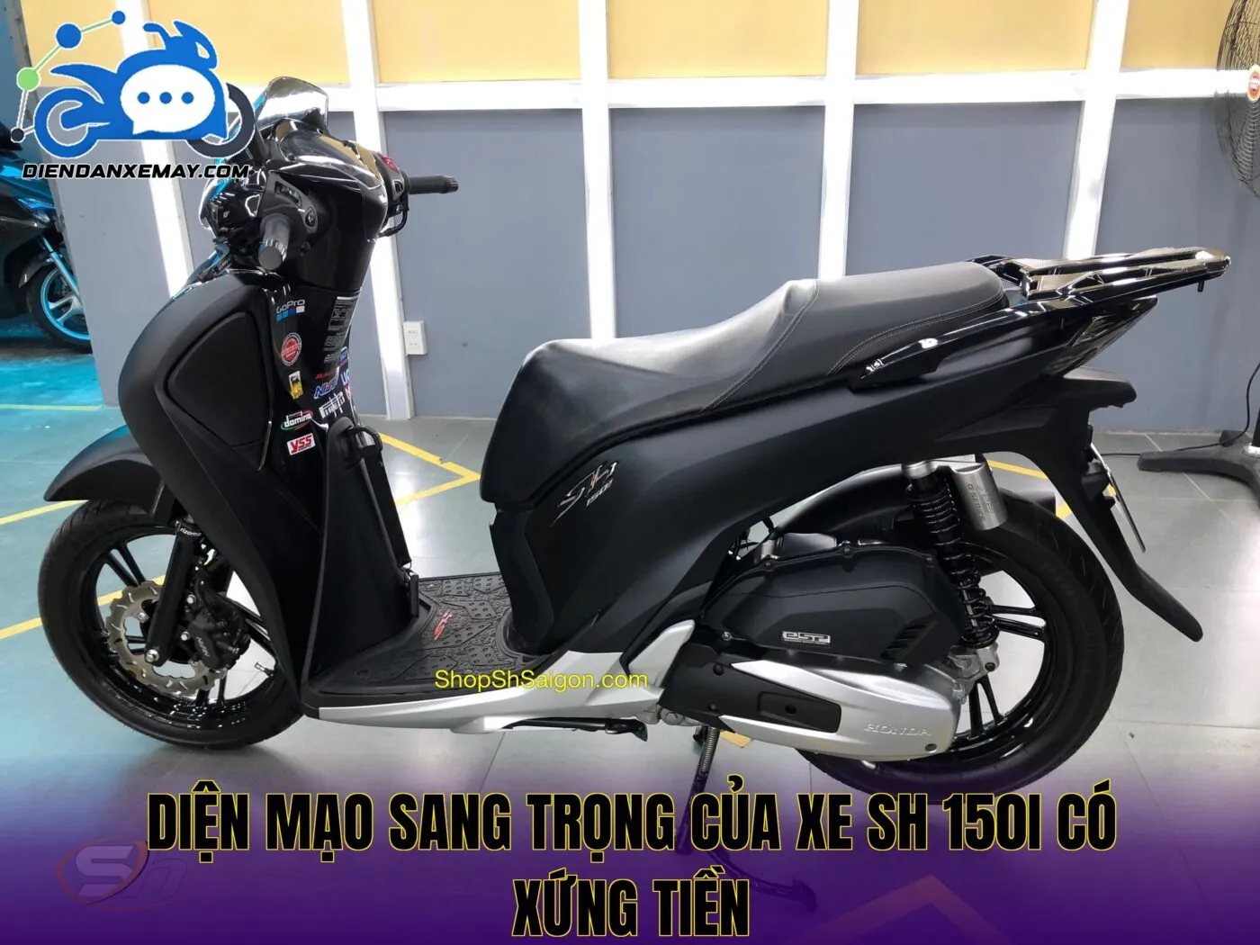 Diện mạo sang trọng của xe sh 150i có xứng tiền