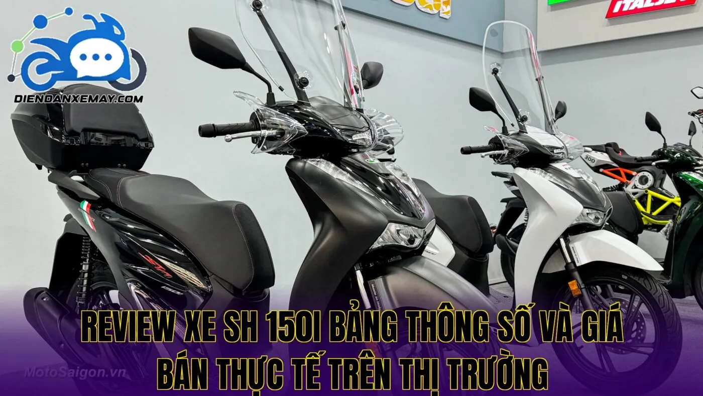Review xe SH 150i bảng thông số và giá bán thực tế trên thị trường