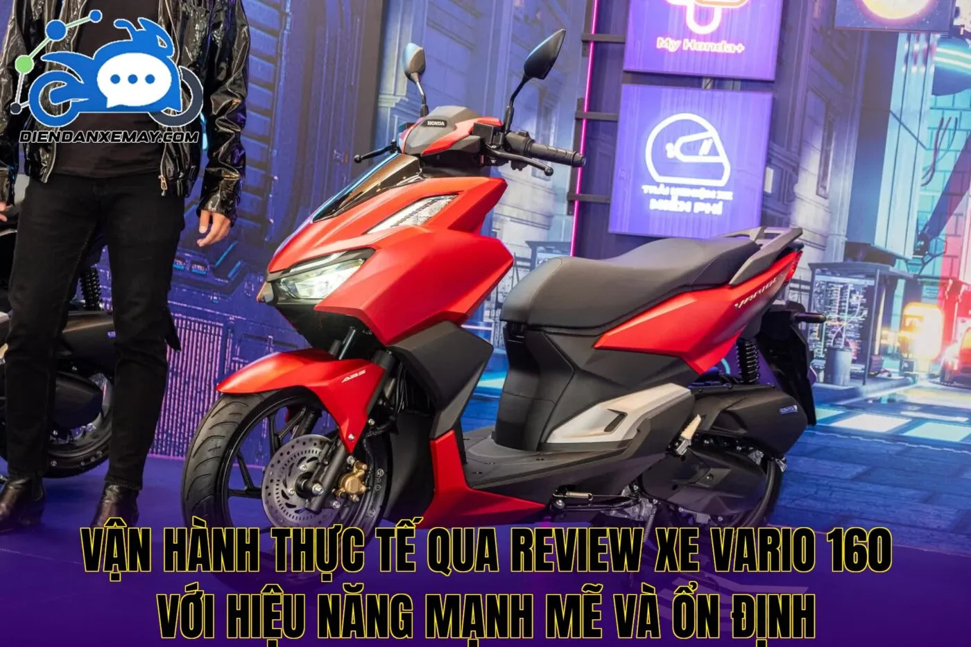Vận hành thực tế qua review xe Vario 160 với hiệu năng mạnh mẽ và ổn định