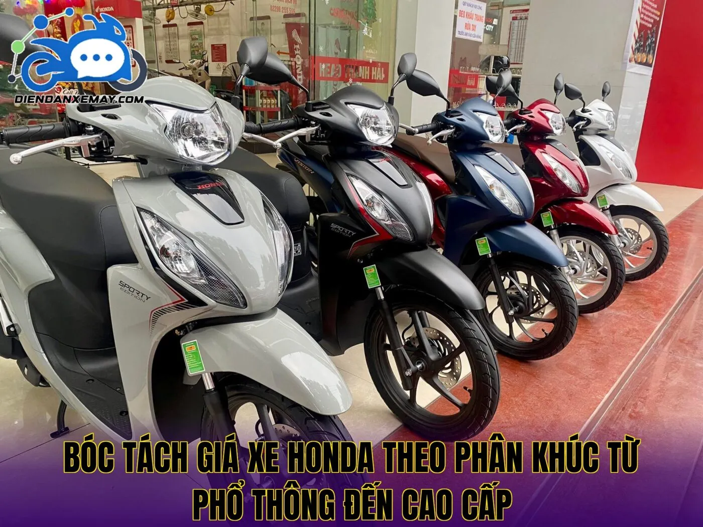 Bóc tách giá xe Honda theo phân khúc từ phổ thông đến cao cấp
