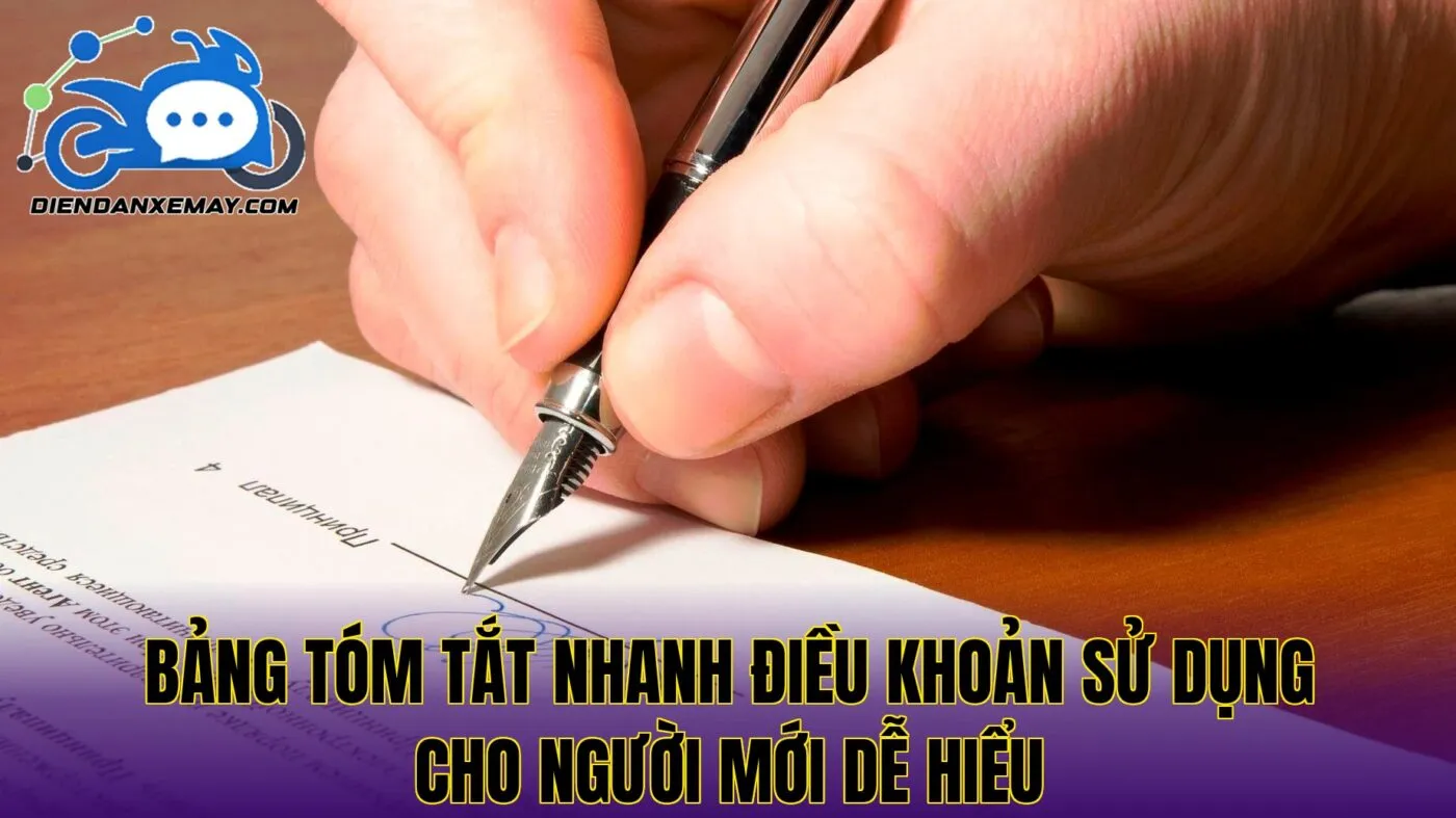 Bảng tóm tắt nhanh điều khoản sử dụng cho người mới dễ hiểu