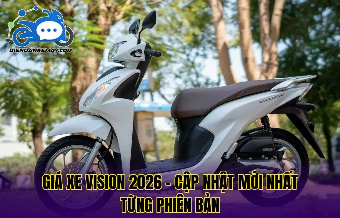 Giá Xe Vision 2026 – Cập Nhật Mới Nhất Từng Phiên Bản