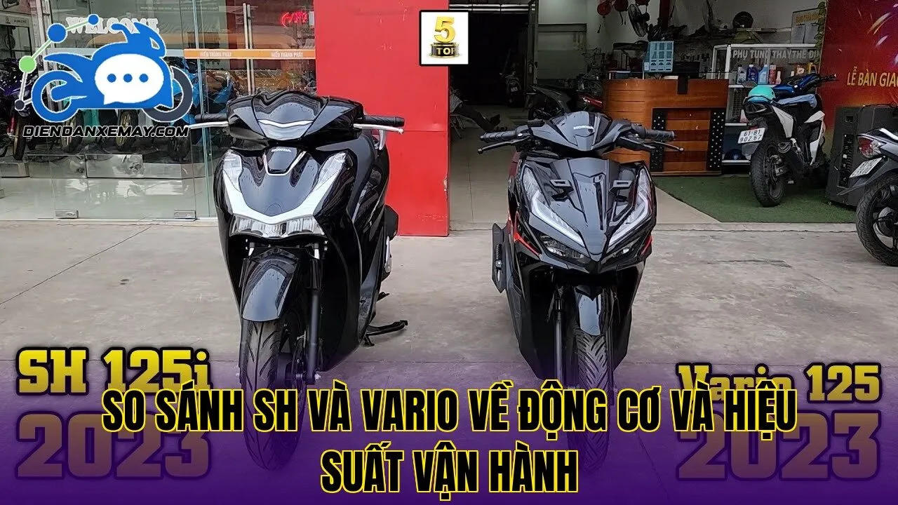 So sánh SH và Vario về động cơ và hiệu suất vận hành