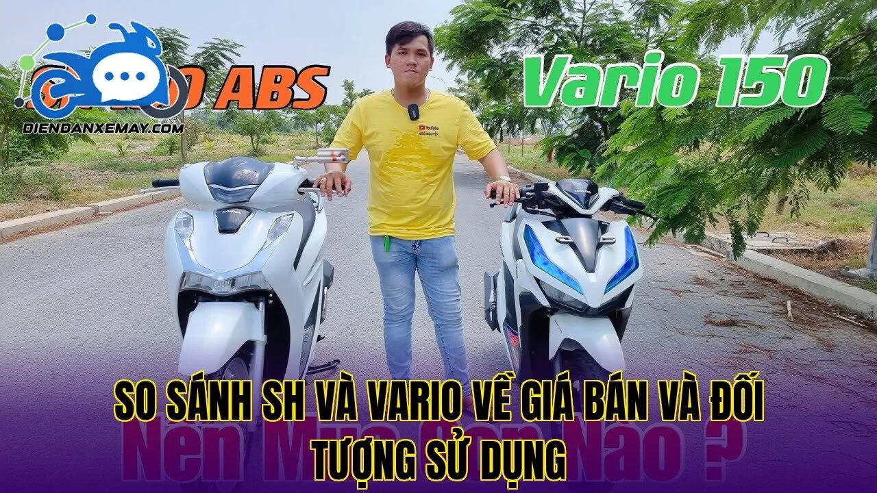 So sánh SH và Vario về giá bán và đối tượng sử dụng