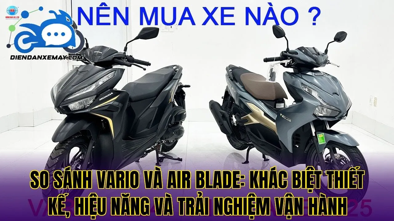 So Sánh Vario Và Air Blade Về Thiết Kế Và Hiệu Năng