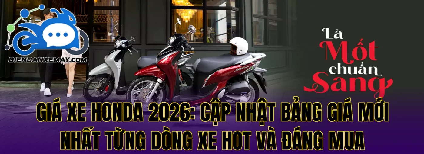 Giá Xe Honda 2026 Mới Nhất: Cập Nhật Chi Tiết Từng Dòng Xe Hot