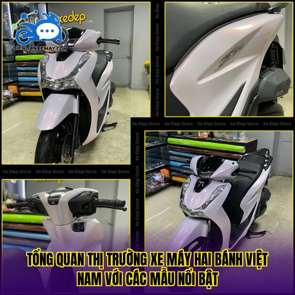 Tổng quan thị trường xe máy hai bánh Việt Nam với các mẫu nổi bật